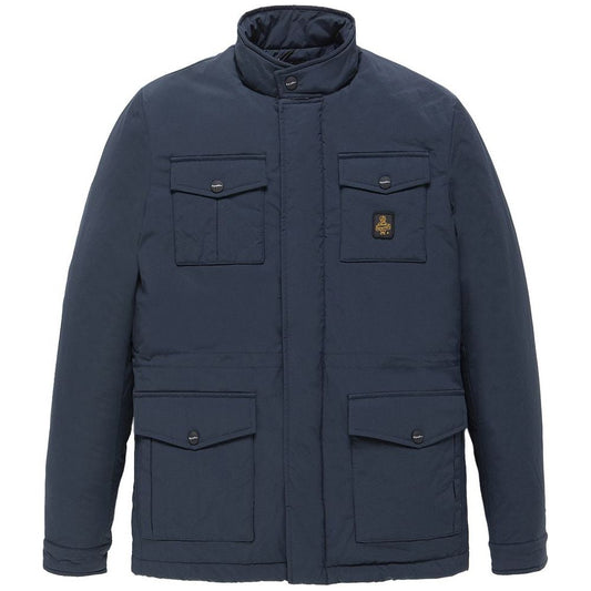 Refrigiwear Blue Nylon Men's Jacket Refrigiwear