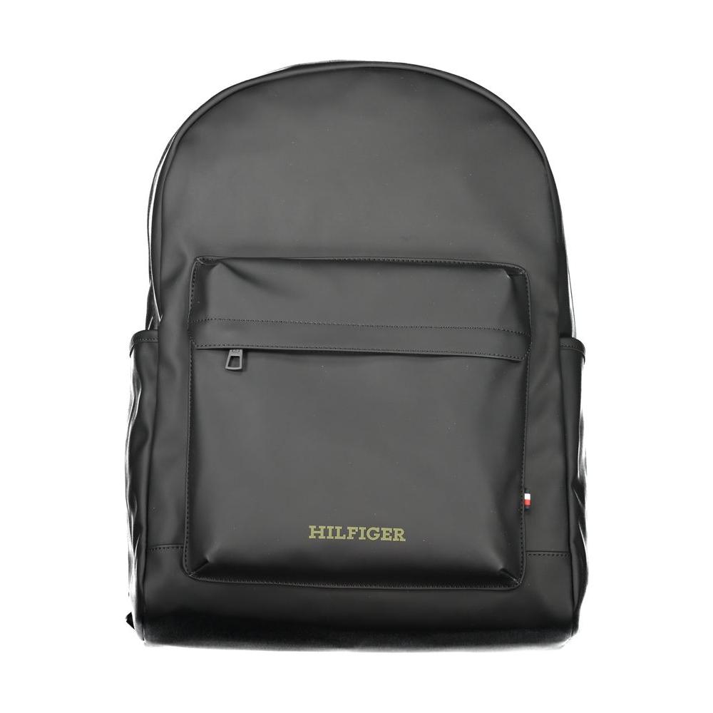 Tommy Hilfiger Black Polyester Backpack