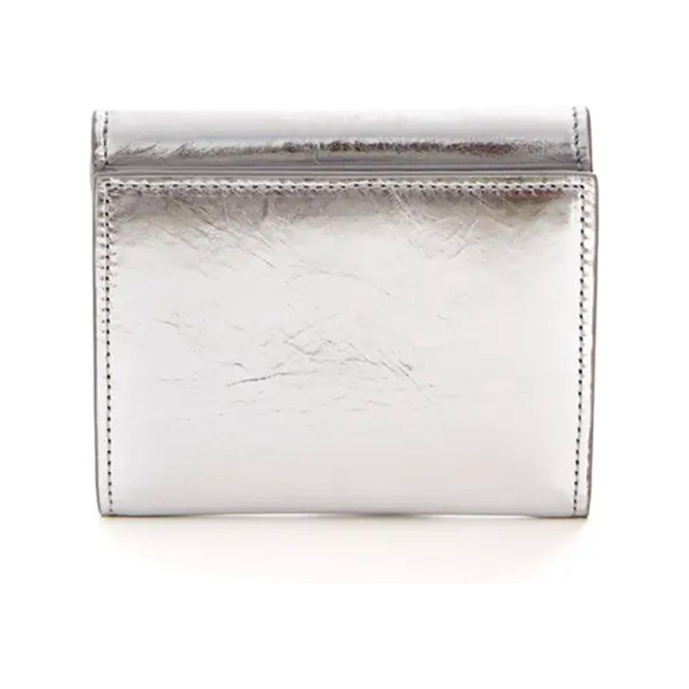 Off-White Silver Leather Wallet