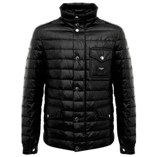 Dolce & Gabbana Black Polyamide Jacket Dolce & Gabbana