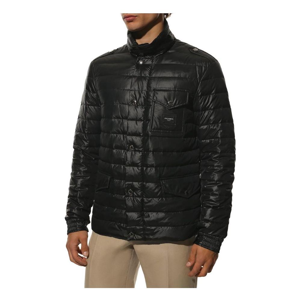 Dolce & Gabbana Black Polyamide Jacket