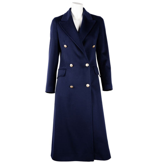 Made in Italy Blue Wool Vergine Jackets & Coat Made in Italy