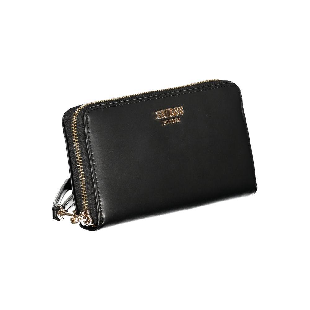 Guess Jeans Black Polyethylene Wallet Guess Jeans