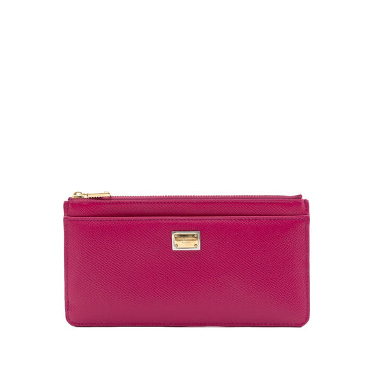 Dolce & Gabbana Fuchsia Leather Wallet Dolce & Gabbana