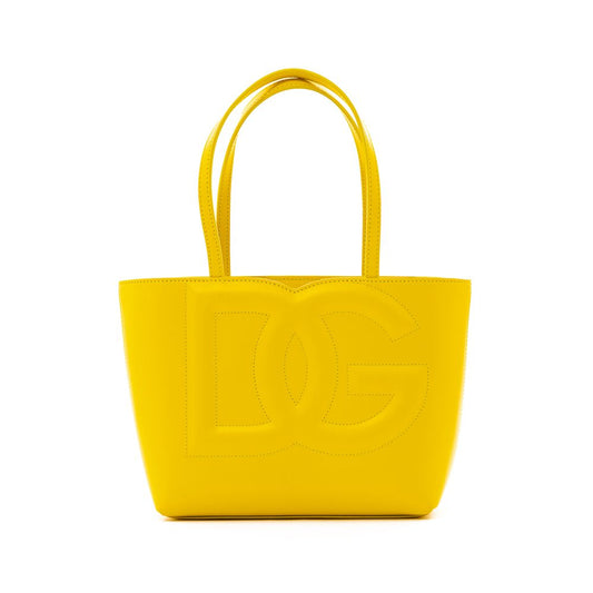 Dolce & Gabbana Yellow Leather Handbag Dolce & Gabbana