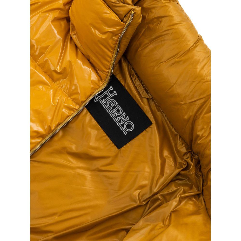 Herno Yellow Polyamide Jackets & Coat Herno