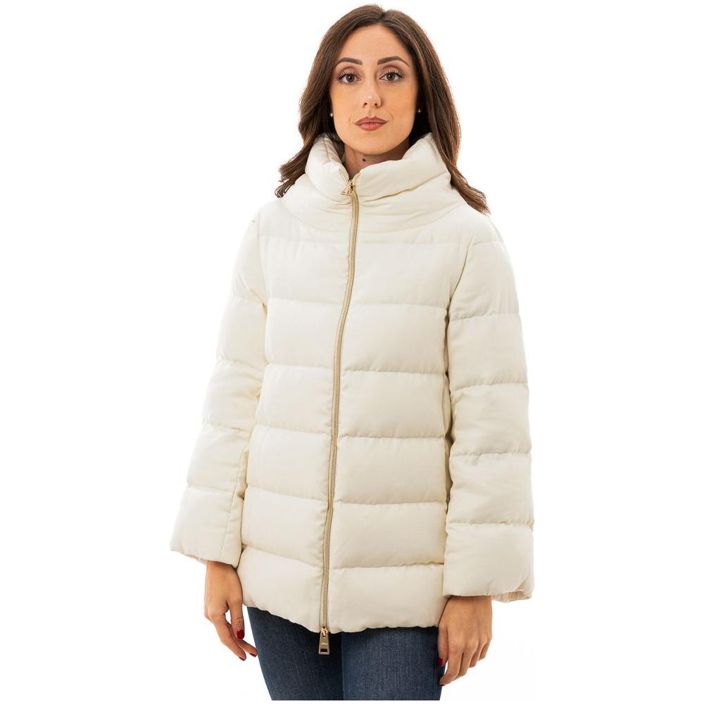 Herno White Viscose Jackets & Coat Herno