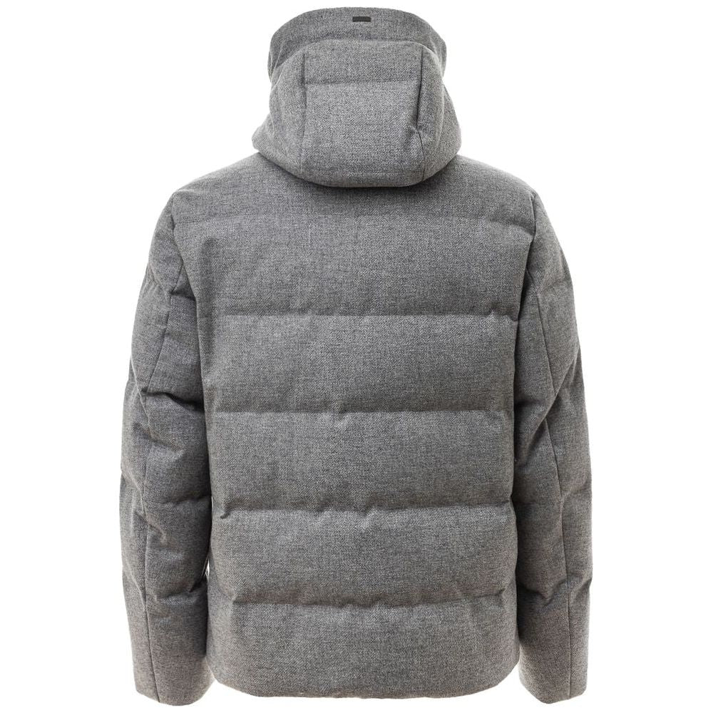 Herno Gray Wool Jacket Herno