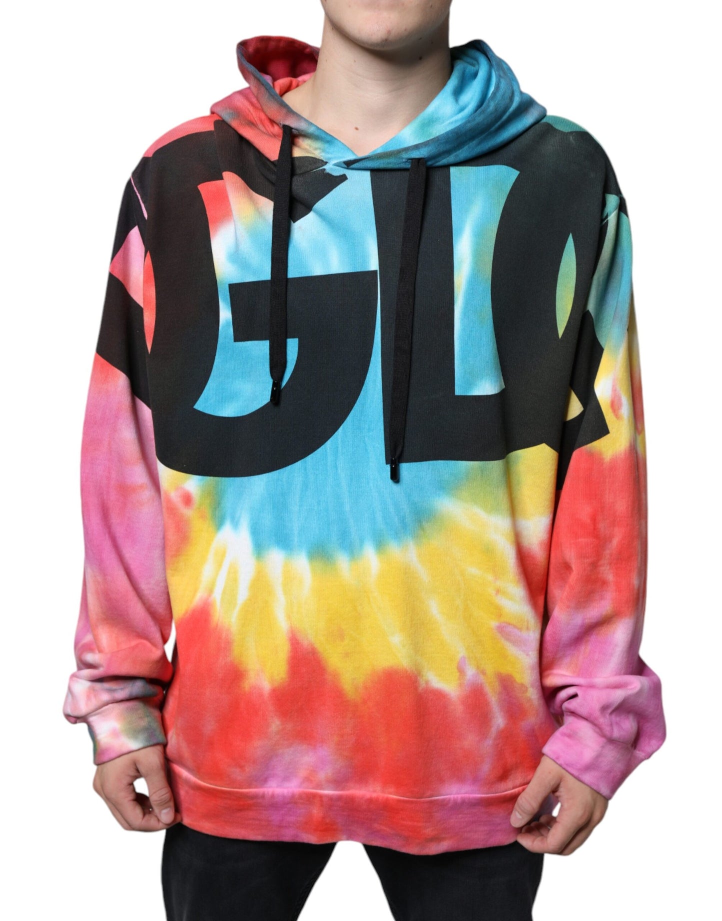 Dolce & Gabbana Multicolor Tie Dye Hooded Sweatshirt Sweater Dolce & Gabbana