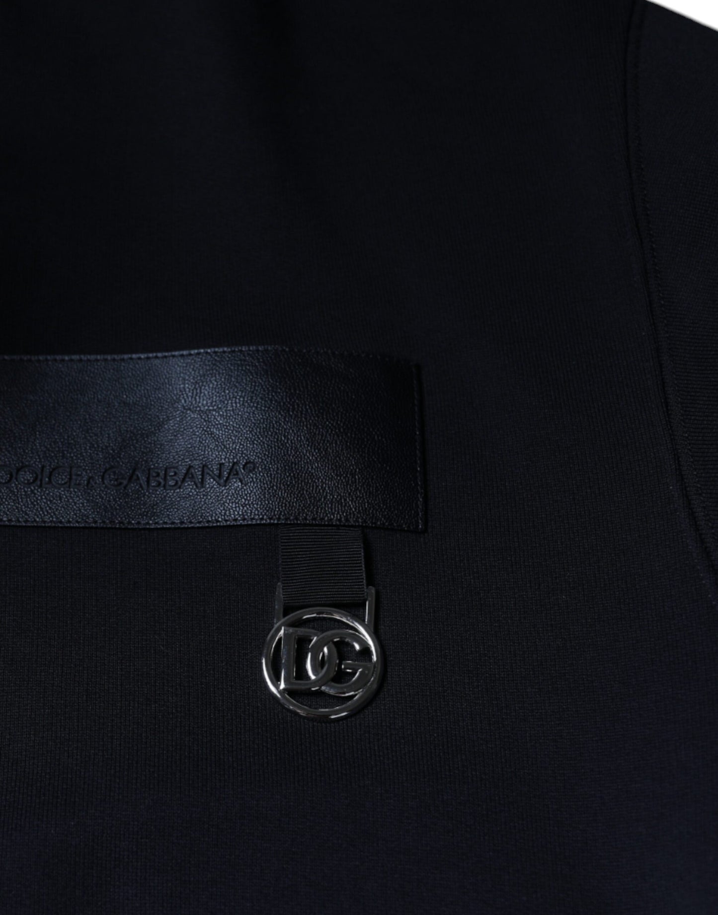 Dolce & Gabbana Black Logo Cotton Long Sleeves Sweatshirt Sweater Dolce & Gabbana