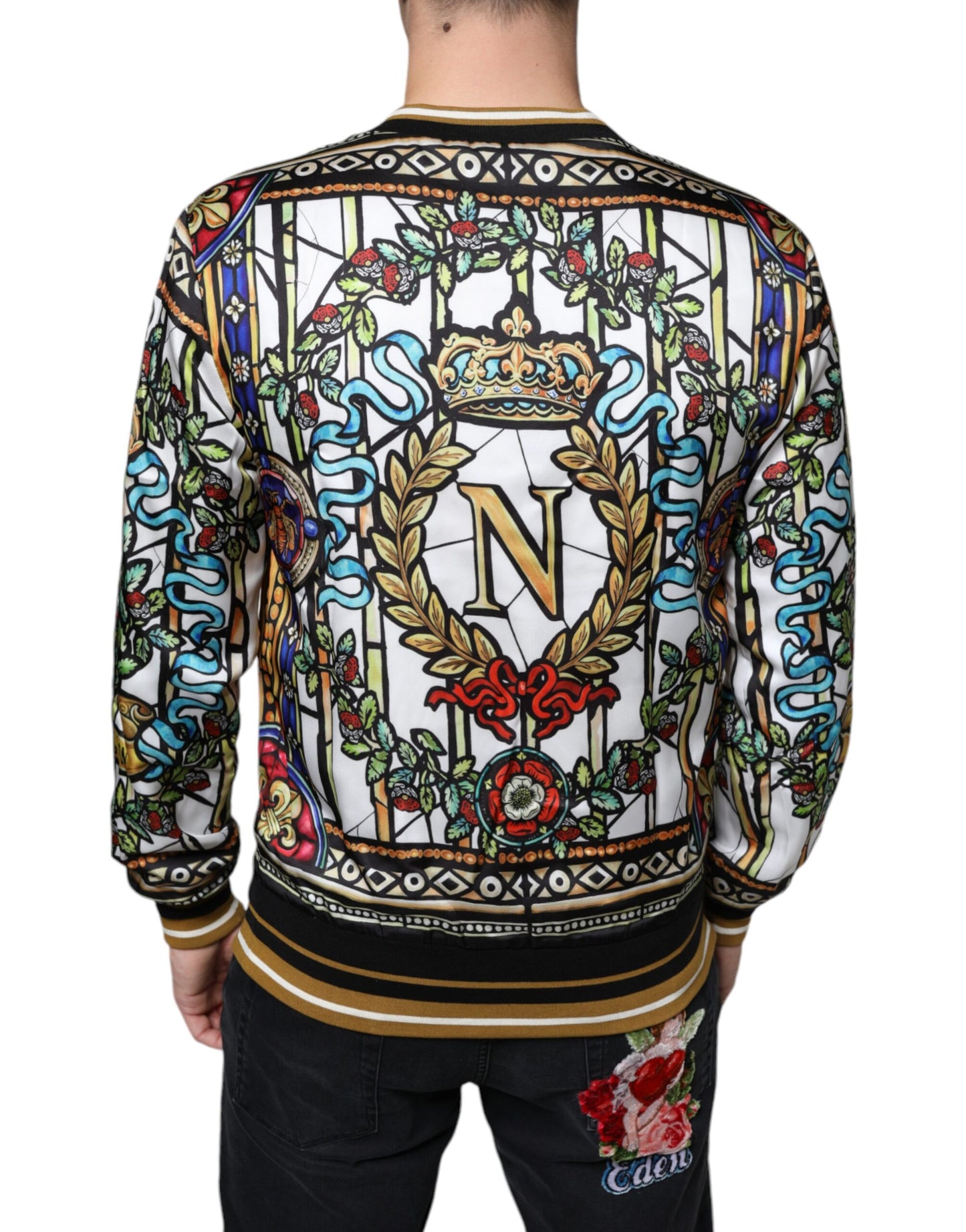 Dolce & Gabbana Multicolor Napoleon Pullover Men Sweatshirt Sweater Dolce & Gabbana