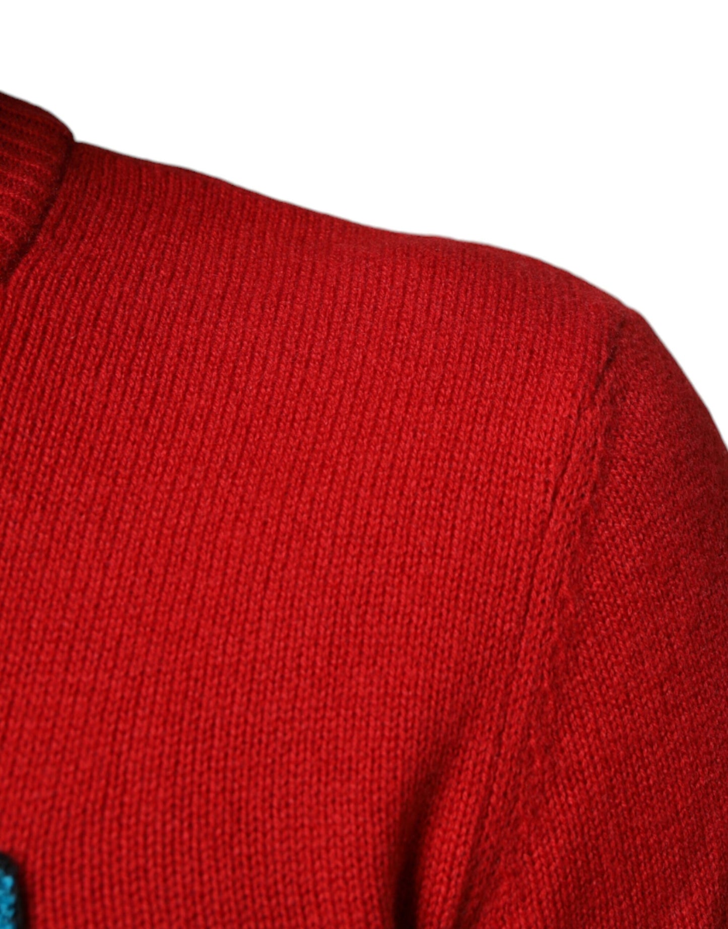 Dolce & Gabbana Red I'm The King Wool Crew Neck Sweatshirt Sweater Dolce & Gabbana