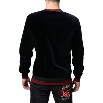 Dolce & Gabbana Multicolor Jacquard Crew Neck Sweatshirt Sweater Dolce & Gabbana