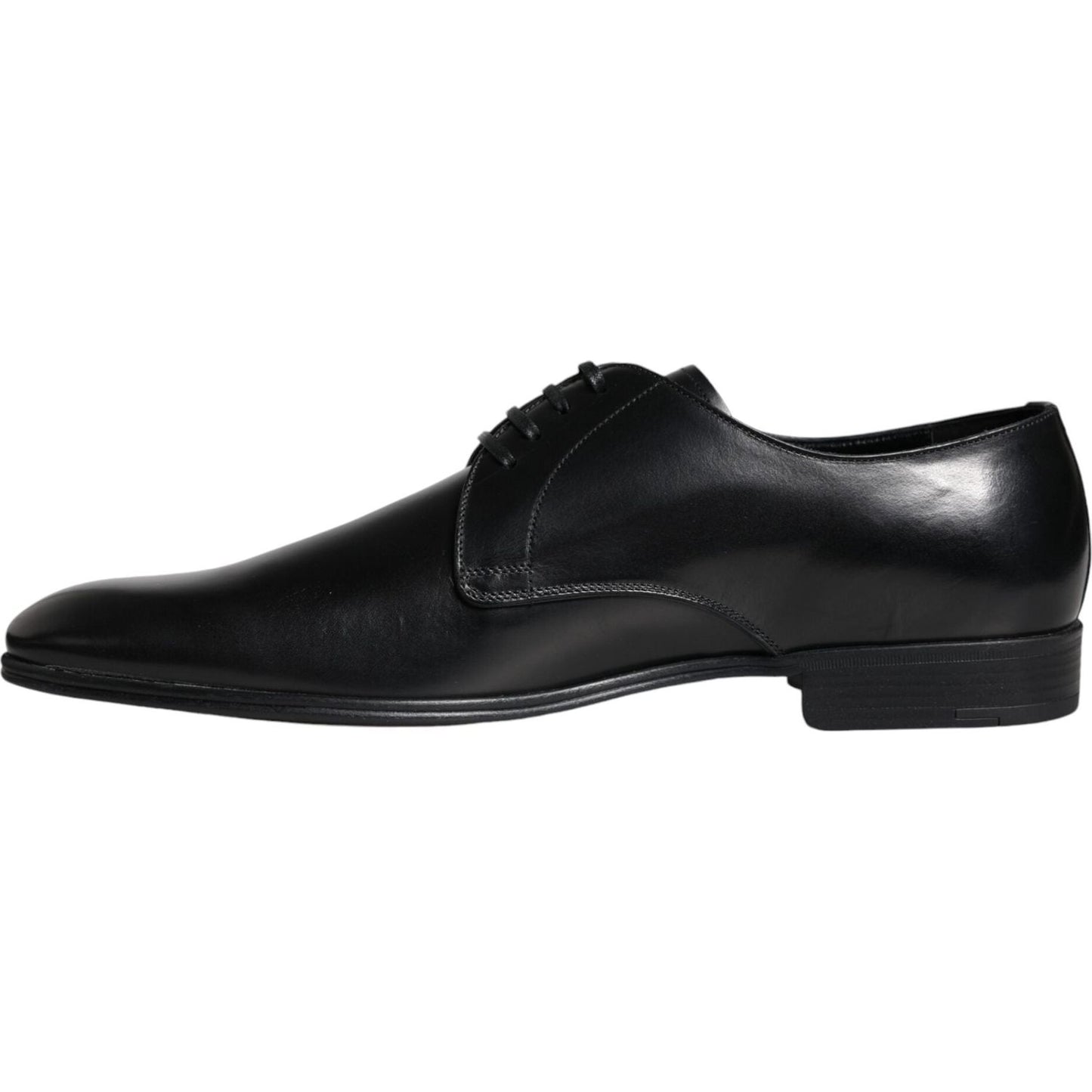 Dolce & Gabbana Black Leather Derby Formal Dress Shoes Dolce & Gabbana