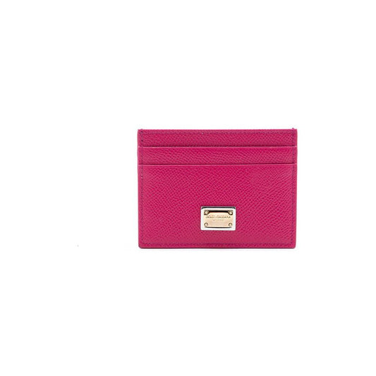 Dolce & Gabbana Fuchsia Leather Wallet Dolce & Gabbana