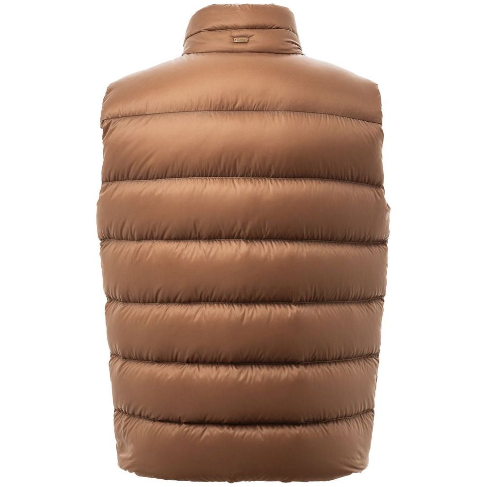 Herno Brown Polyamide Vest Herno