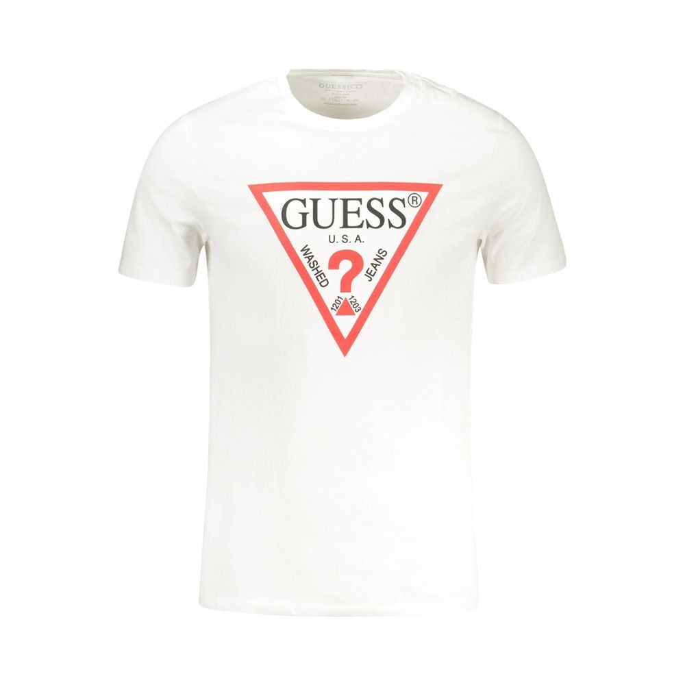 Guess Jeans White Cotton T-Shirt Guess Jeans