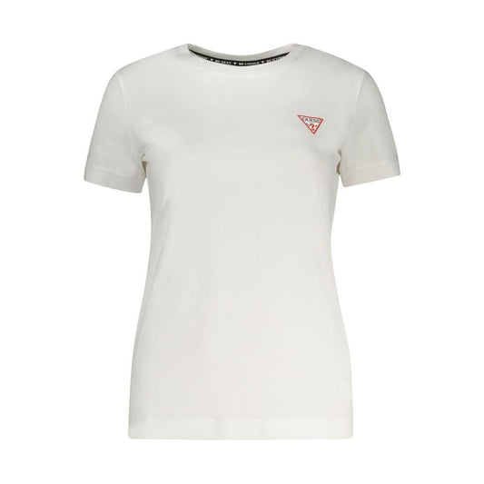 Guess Jeans White Cotton Tops & T-Shirt Guess Jeans