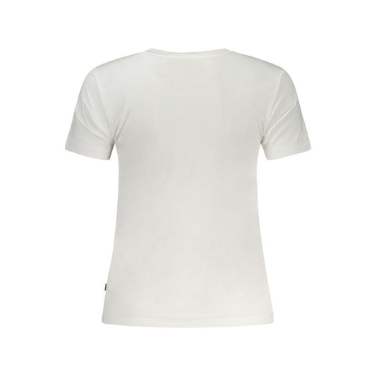 Guess Jeans White Cotton Tops & T-Shirt Guess Jeans