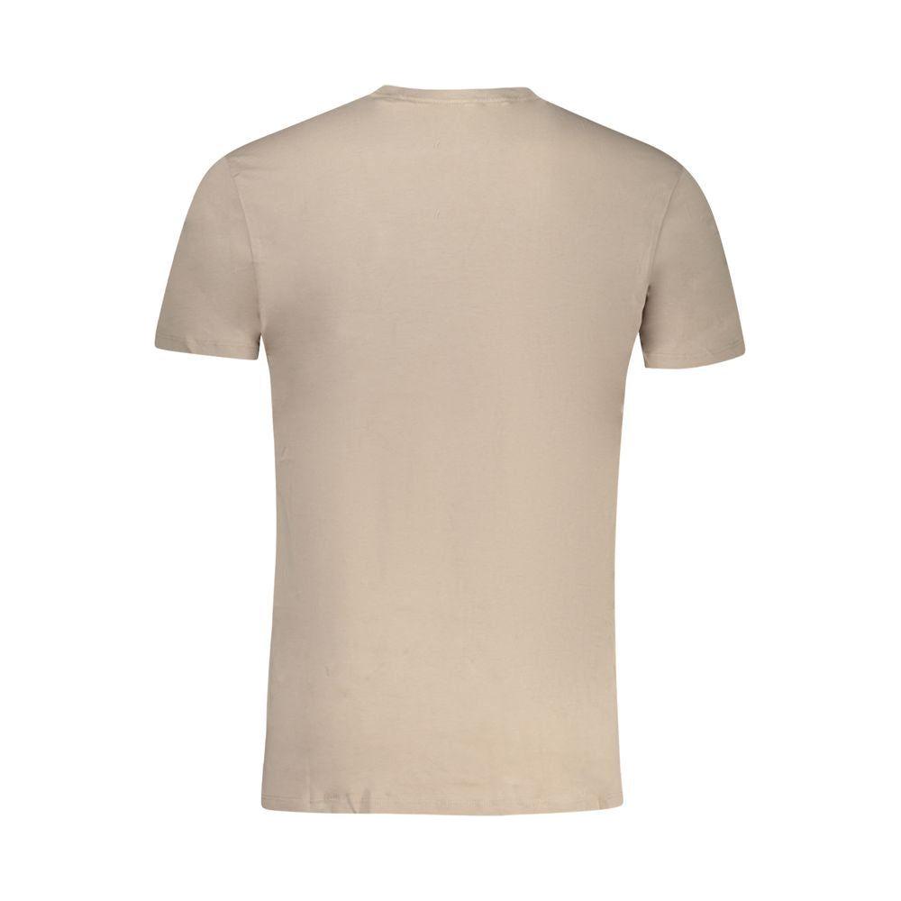 Guess Jeans Beige Cotton T-Shirt Guess Jeans