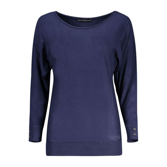 Guess Jeans Blue Viscose Sweater Guess Jeans