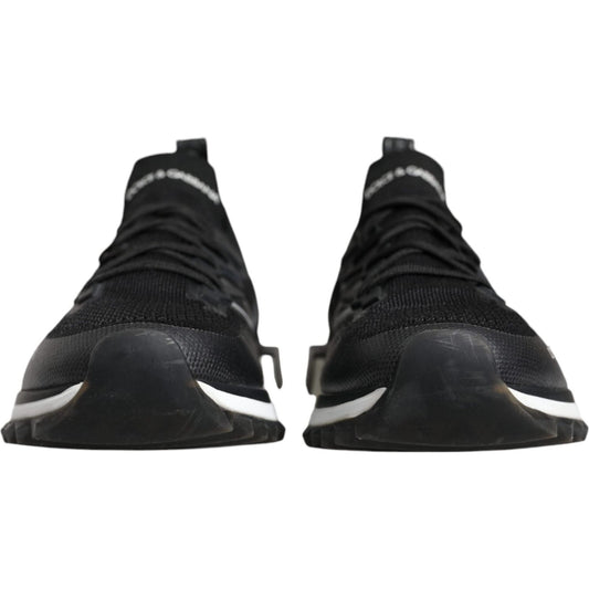 Dolce & Gabbana Black White SORRENTO Sport Stretch Sneakers Shoes Dolce & Gabbana