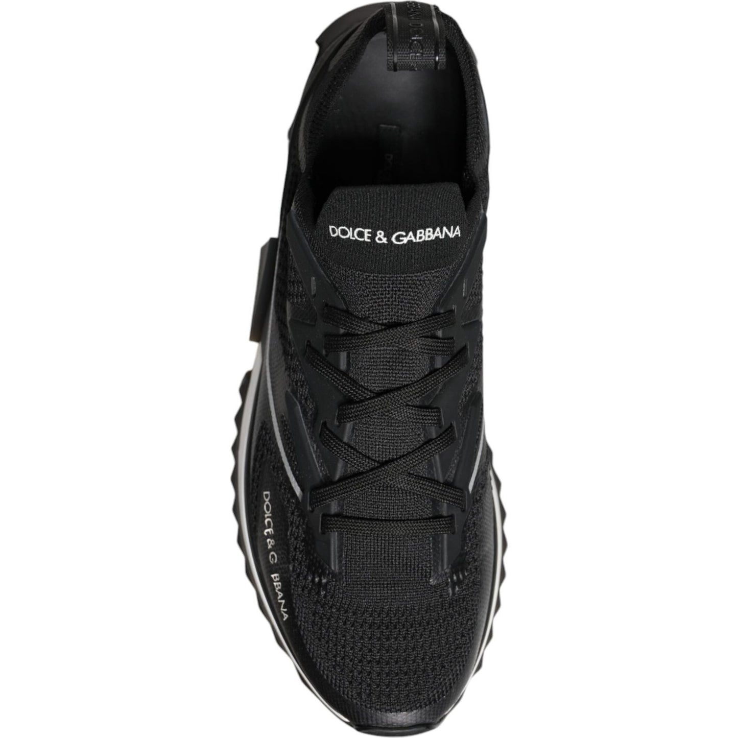 Dolce & Gabbana Black White SORRENTO Sport Stretch Sneakers Shoes Dolce & Gabbana