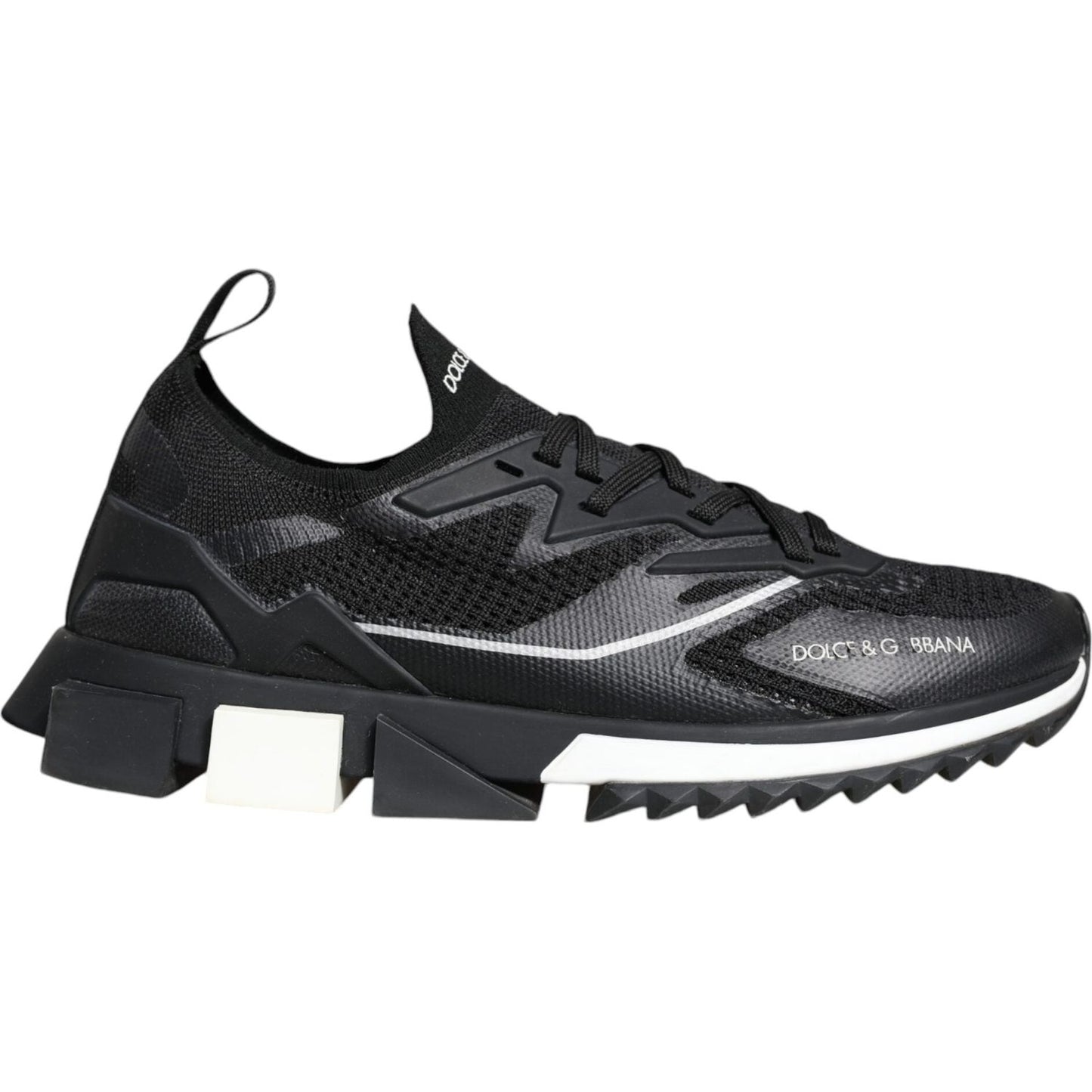 Dolce & Gabbana Black White SORRENTO Sport Stretch Sneakers Shoes Dolce & Gabbana