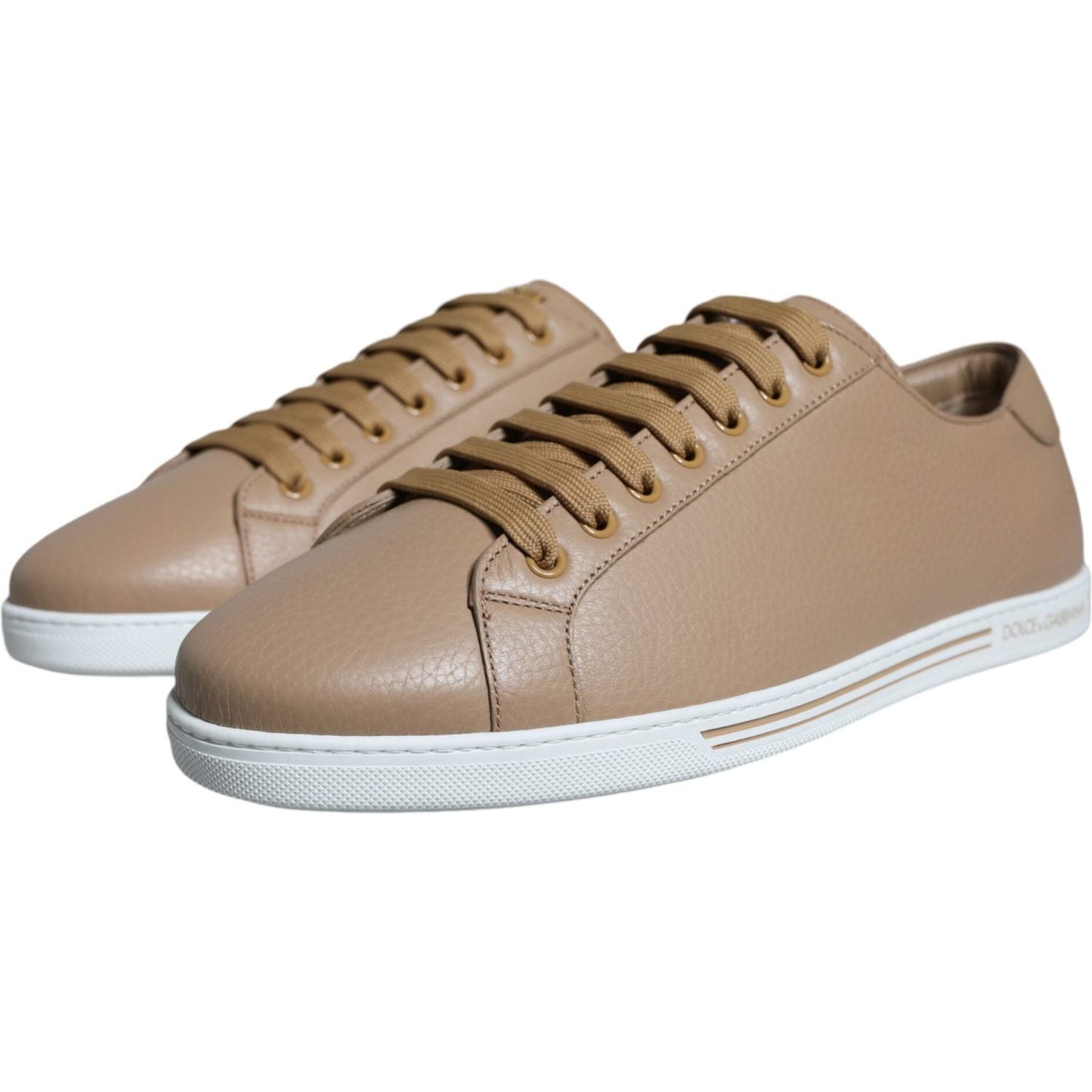 Dolce & Gabbana Brown Low Top Men Saint Tropez Sneakers Shoes Dolce & Gabbana