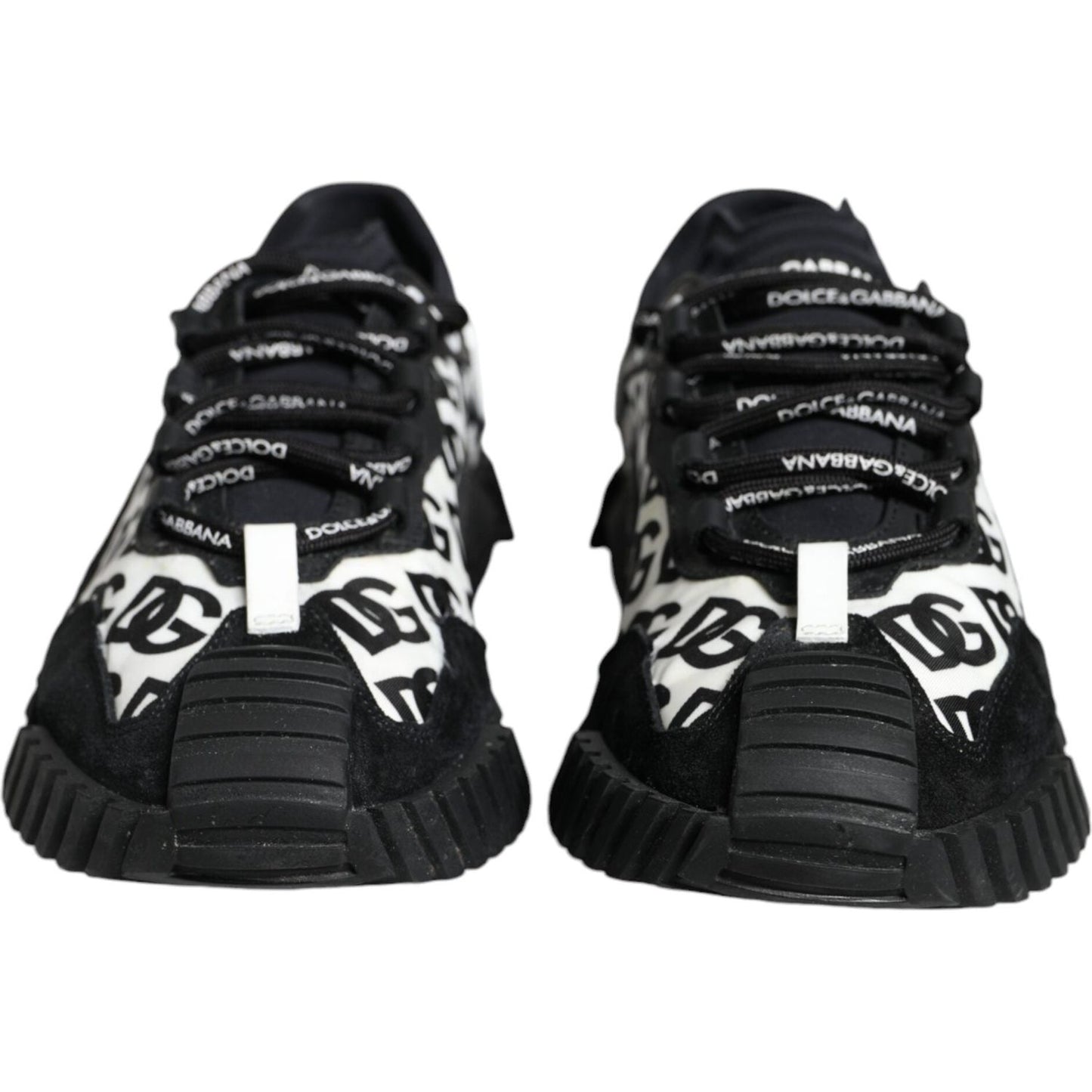 Dolce & Gabbana Black Logo Lace Up Low Top NS1 Sneakers Shoes Dolce & Gabbana