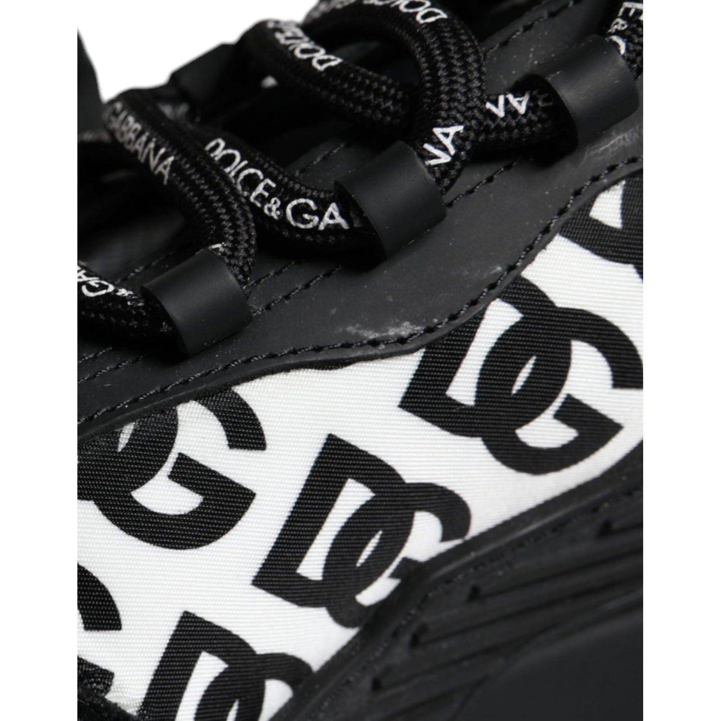 Dolce & Gabbana Black Logo Lace Up Low Top NS1 Sneakers Shoes Dolce & Gabbana