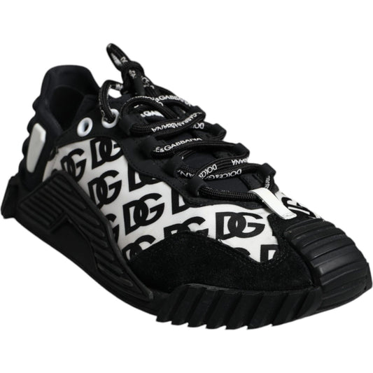 Dolce & Gabbana Black Logo Lace Up Low Top NS1 Sneakers Shoes Dolce & Gabbana