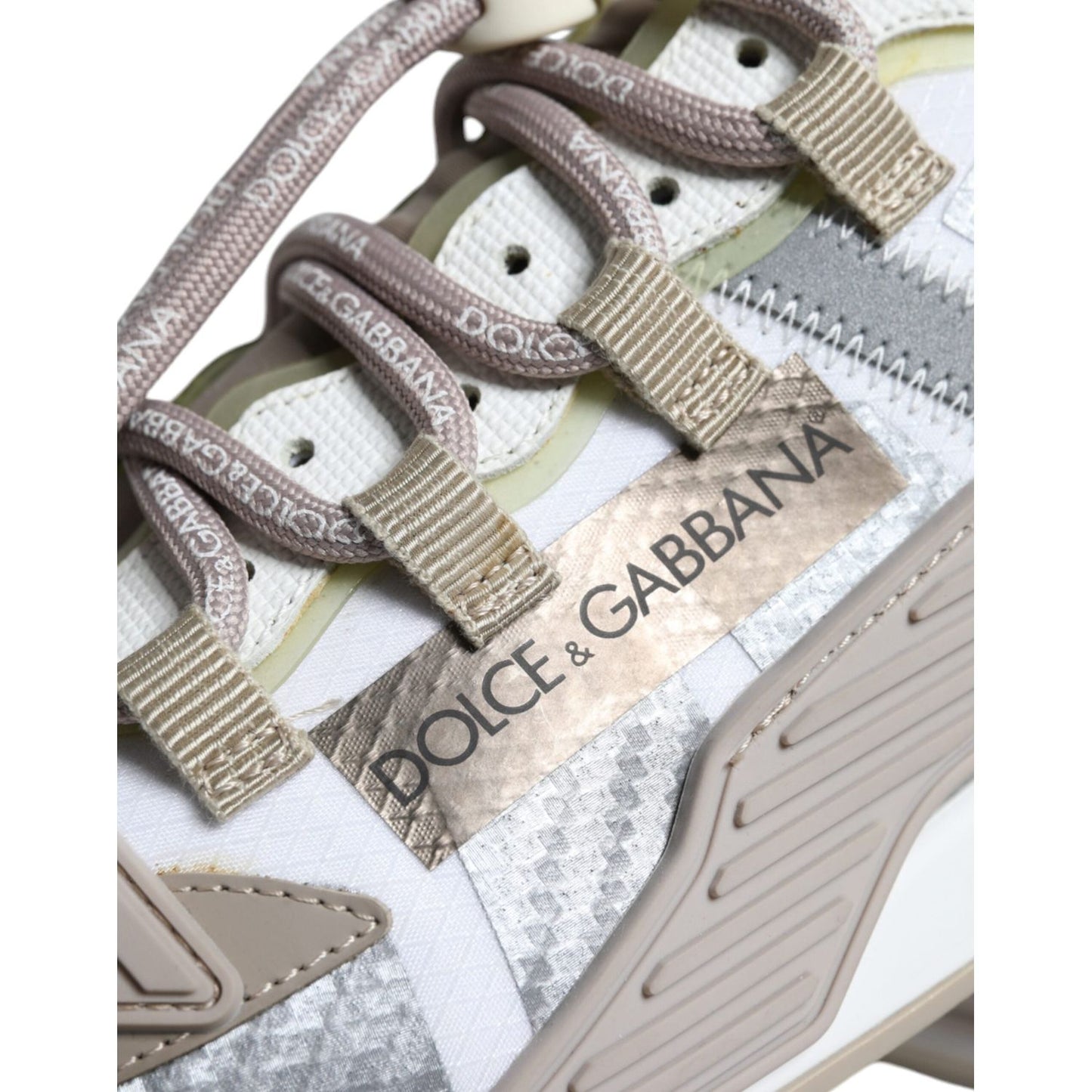 Dolce & Gabbana Multicolor Lace Up Low Top NS1 Sneakers Shoes Dolce & Gabbana