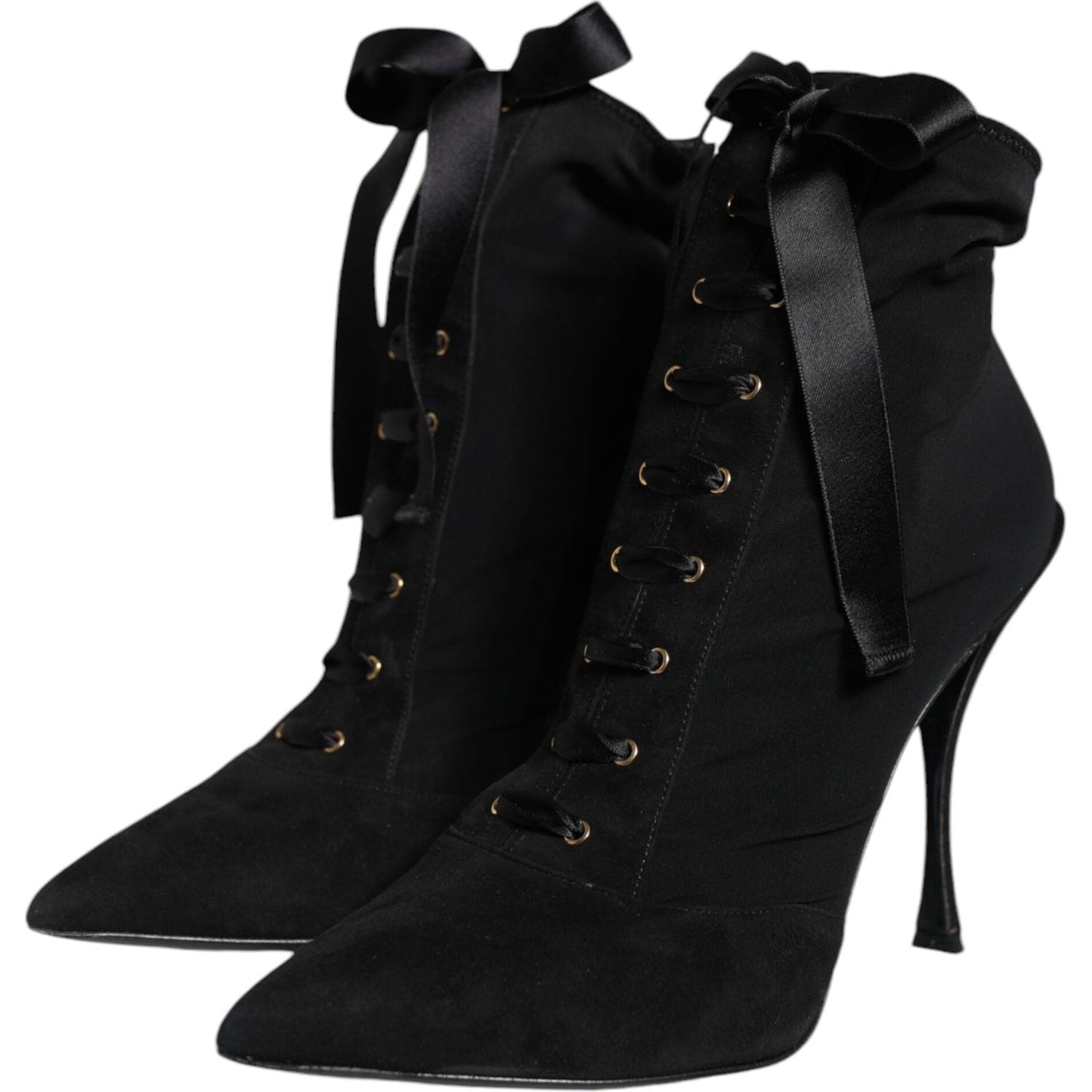 Dolce & Gabbana Black Lace Up Trekking Ankle Boots Shoes Dolce & Gabbana