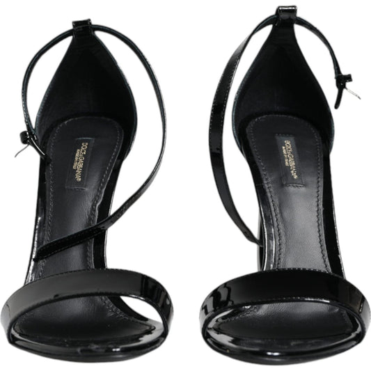 Dolce & Gabbana Black KEIRA Heels Ankle Strap Sandals Shoes Dolce & Gabbana