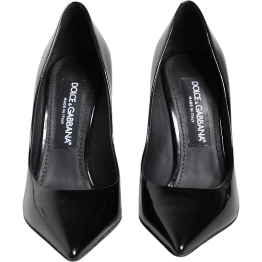 Dolce & Gabbana Black Patent Leather High Heels Pumps Shoes Dolce & Gabbana