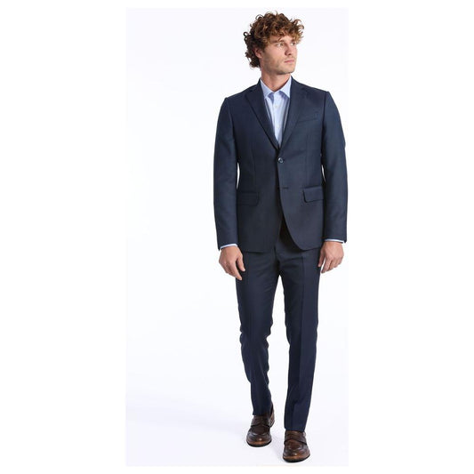 Baldinini Trend Blue Wool Men Suit Baldinini Trend