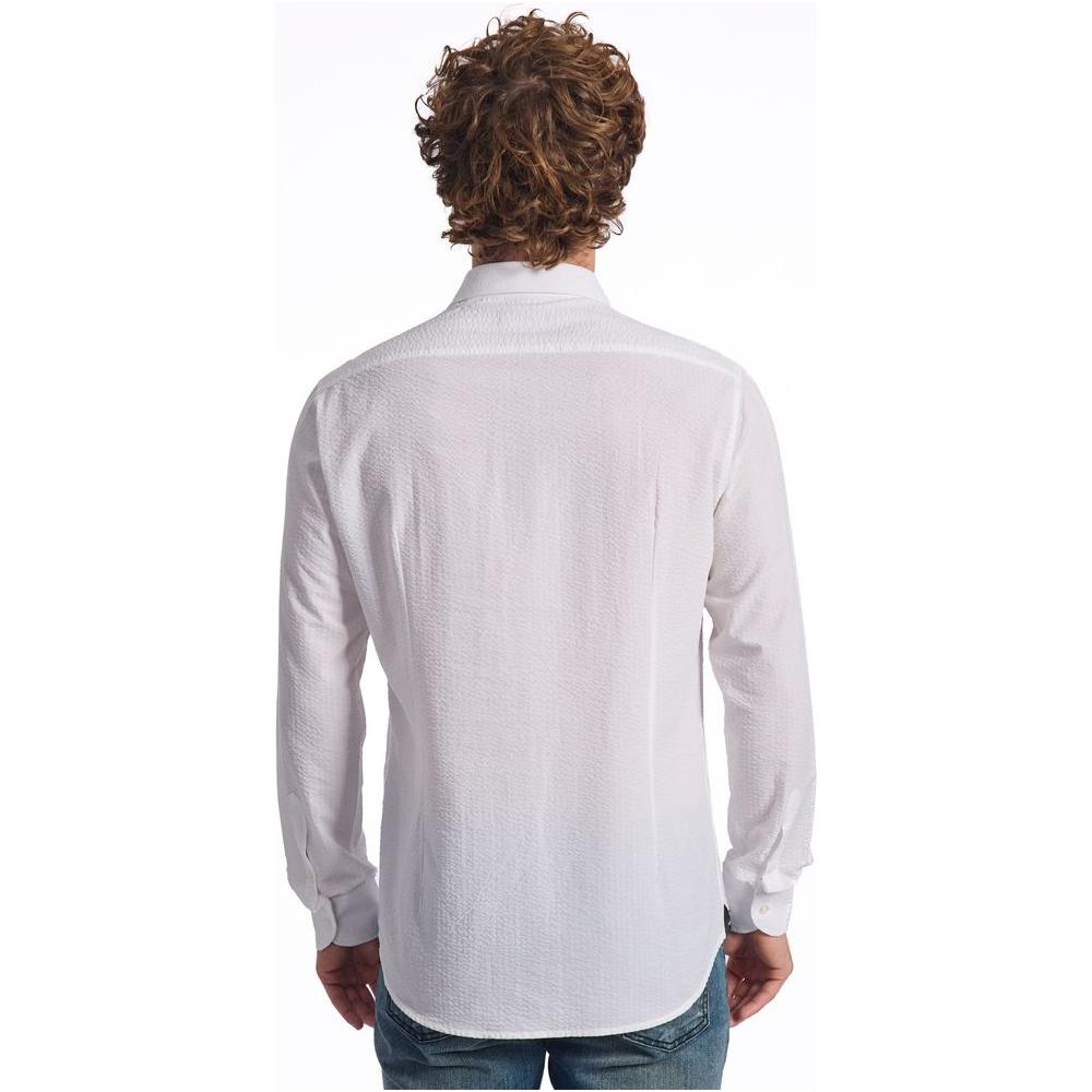 Baldinini Trend White Cotton Shirt Baldinini Trend