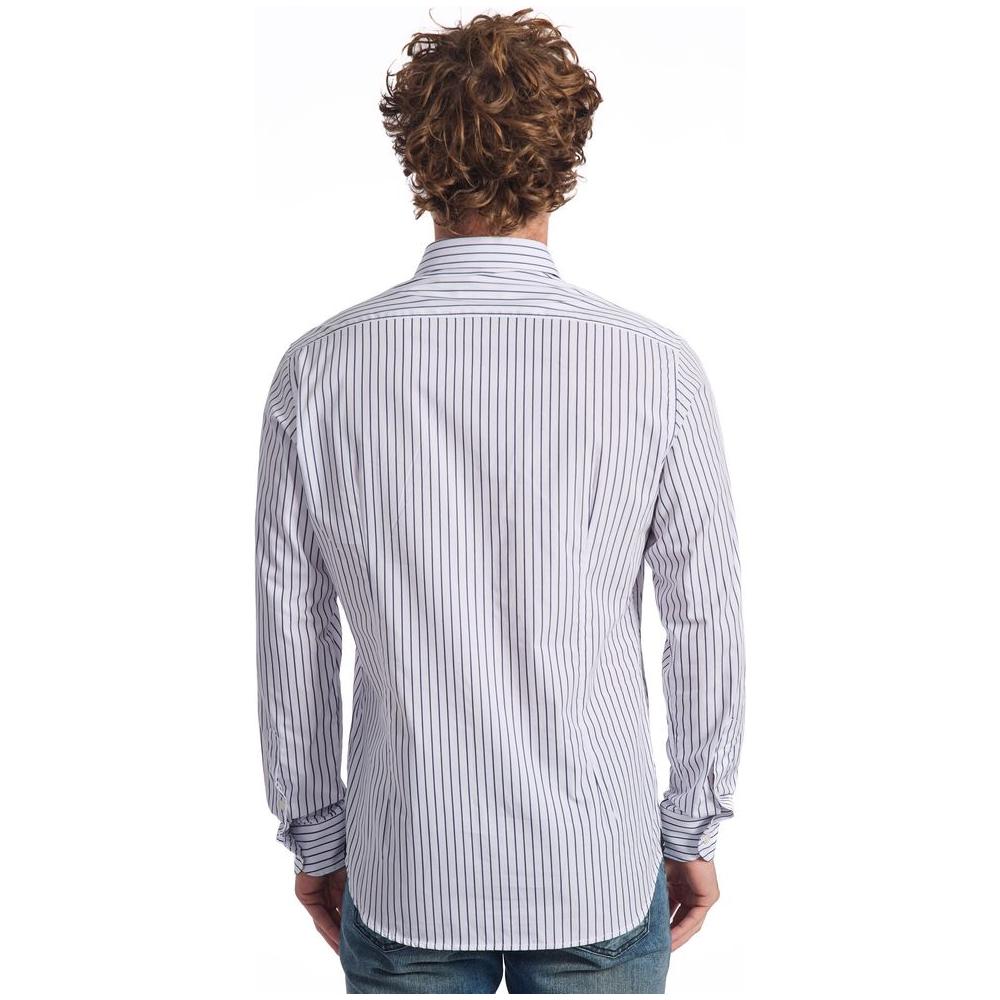 Baldinini Trend Light Blue Cotton Shirt Baldinini Trend