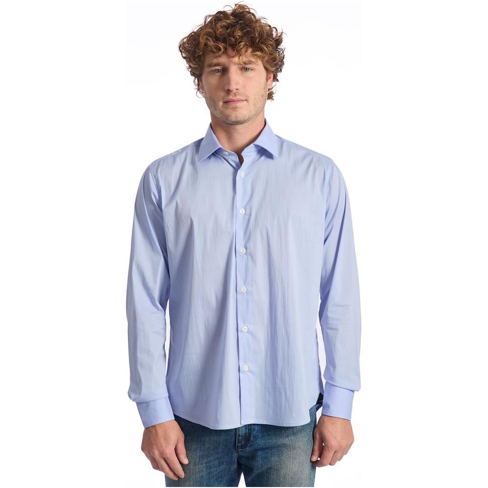 Baldinini Trend Light Blue Cotton Shirt