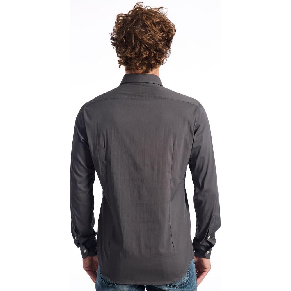 Baldinini Trend Gray Cotton Shirt