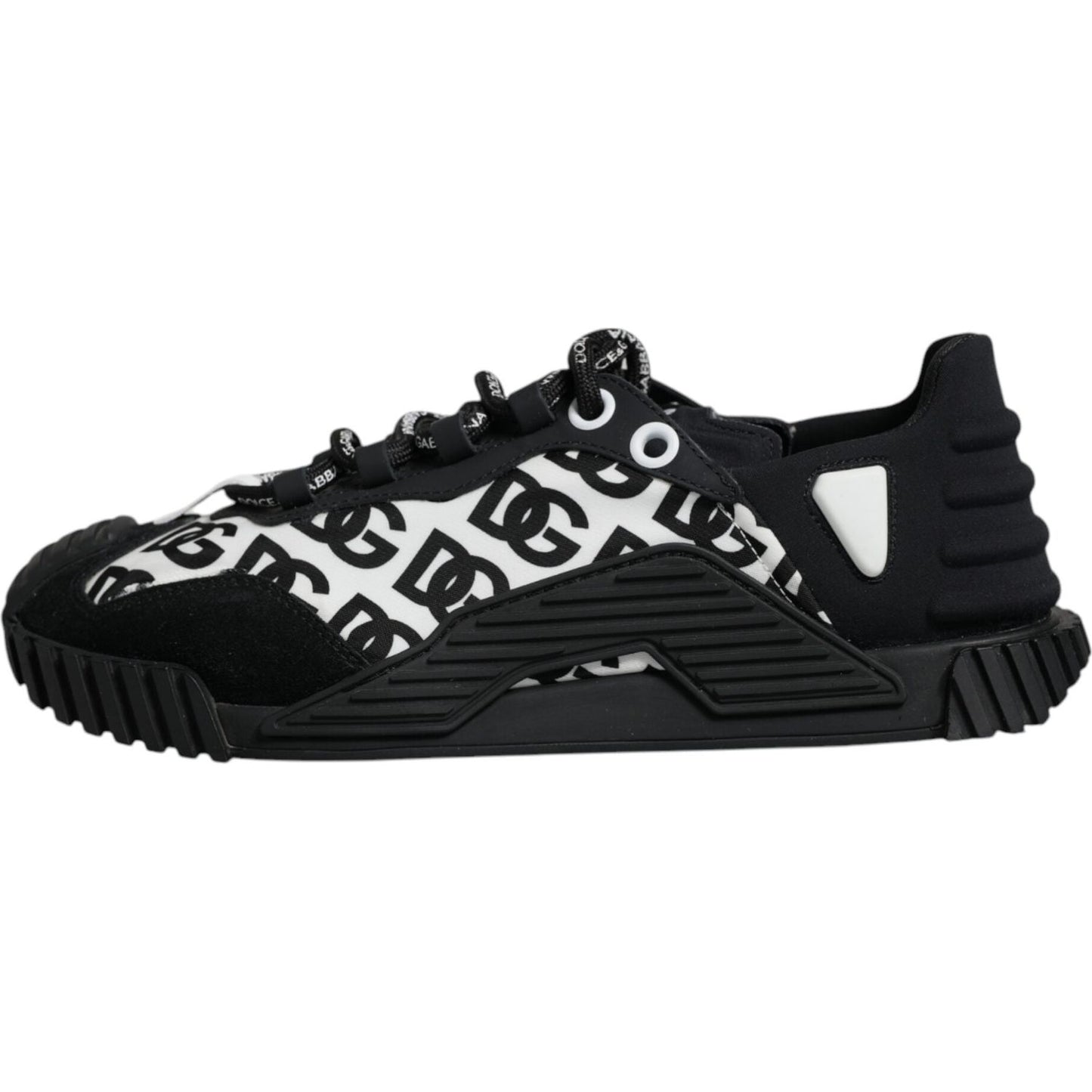 Dolce & Gabbana Black Logo Lace Up Low Top NS1 Sneakers Shoes Dolce & Gabbana