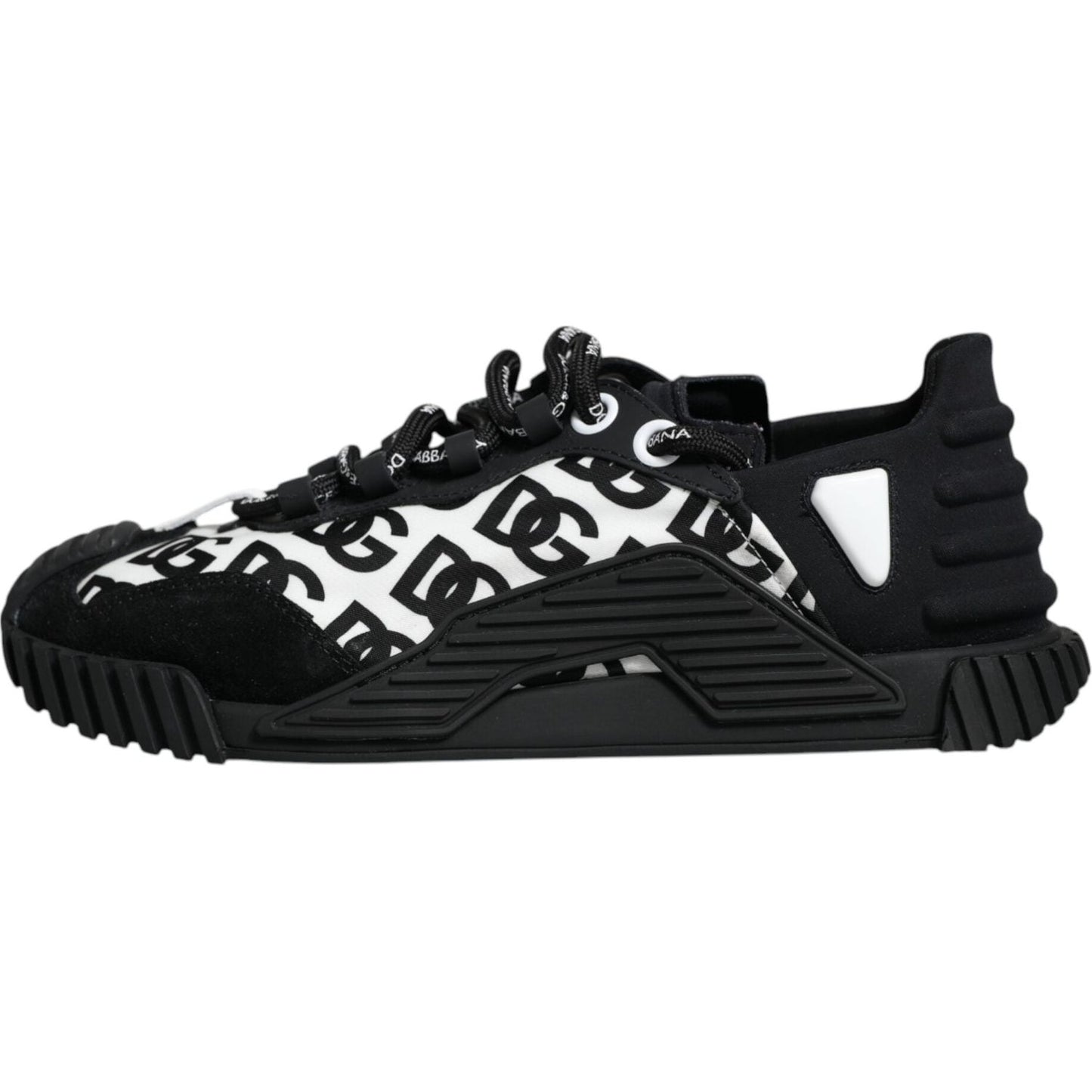 Dolce & Gabbana Black Logo Lace Up Low Top NS1 Sneakers Shoes Dolce & Gabbana