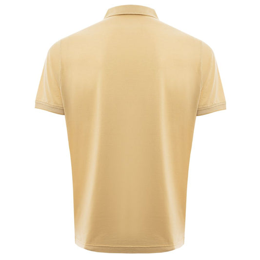 Loro Piana Yellow Silk Polo Shirt Loro Piana