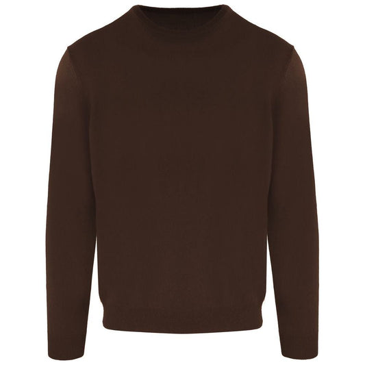 Malo Brown Wool Men Sweater Malo