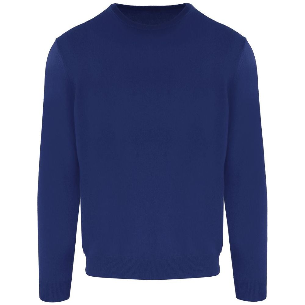 Malo Blue Wool Men Sweater Malo