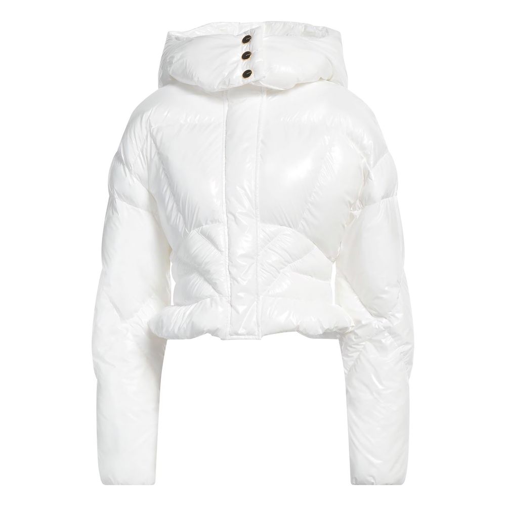 PINKO White Polyester Jackets & Coat PINKO