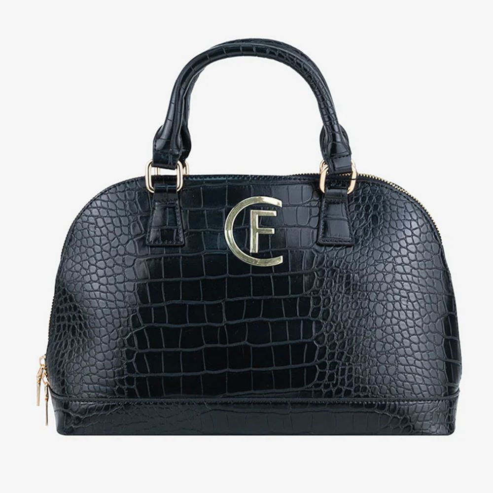 CRISTINAEFFE Black Artificial Leather Handbag CRISTINAEFFE