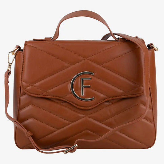 CRISTINAEFFE Brown Artificial Leather Women Crossbody Bag CRISTINAEFFE