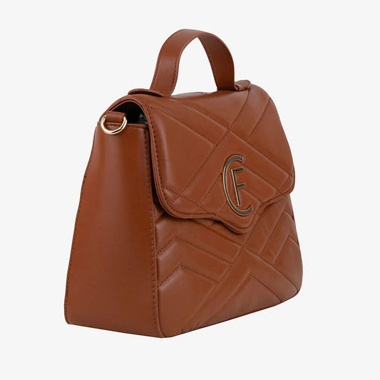 CRISTINAEFFE Brown Artificial Leather Women Crossbody Bag CRISTINAEFFE